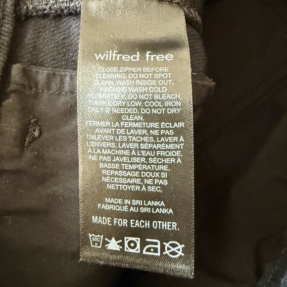 Aritzia Wilfred Free Cargo Pants Black Wide Leg Y2K Utility High Waist - Picture 7 of 8